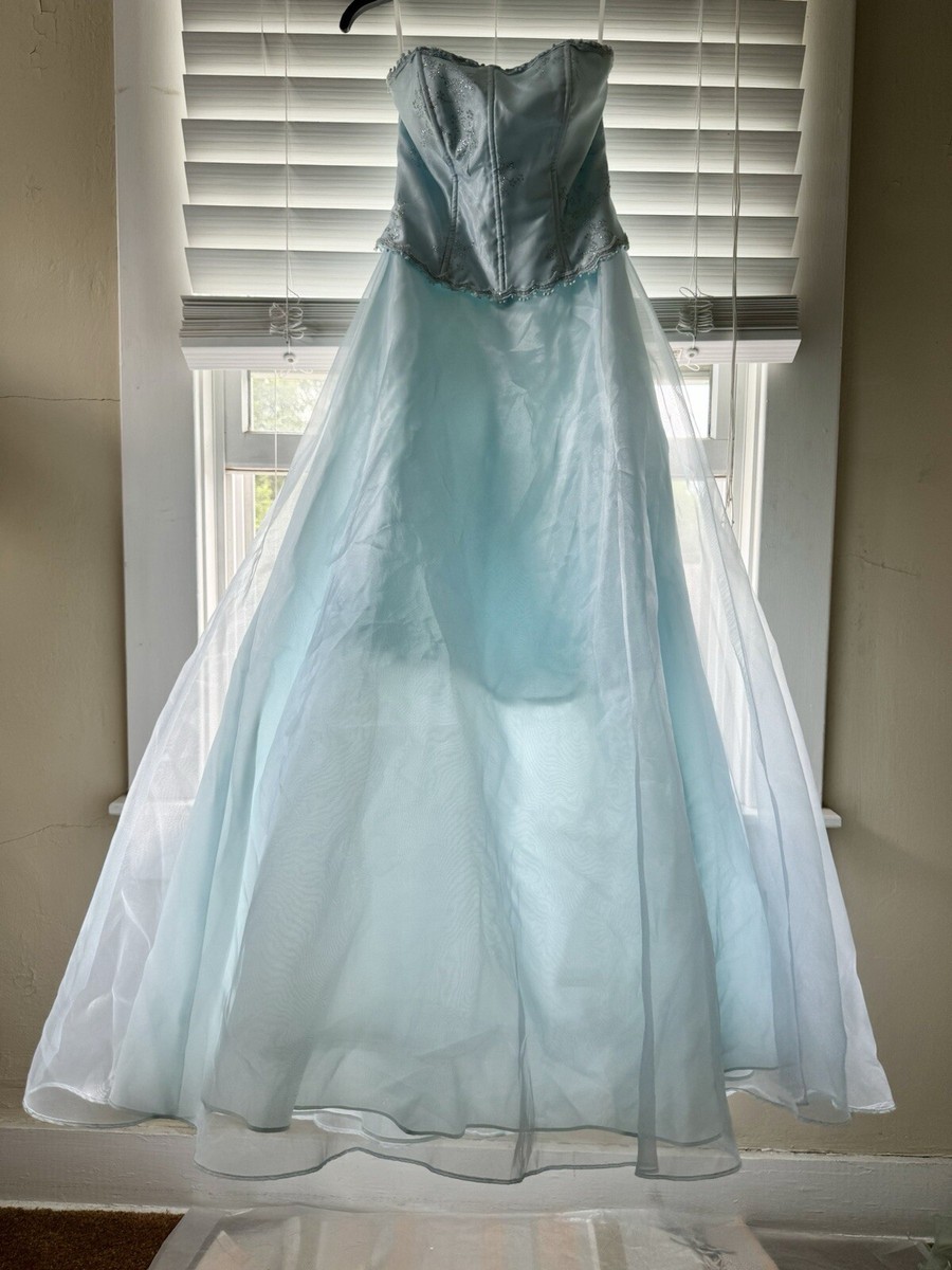 Blondie Nites By Linda Bernell Light Blue Dress