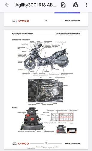 Manuale officina Kymco scooter Agility People S Downtown X-town Ak 550 Like Ecc. - Foto 3 di 3