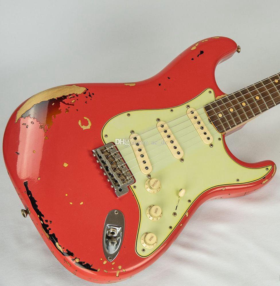 ★FiestaRed Relic Multilayer Stratocaster Fender 1957 Stratocaster Heavy Relic Aged Fiesta Red w/1