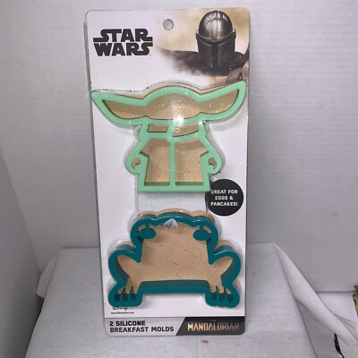 Star Wars The Mandalorian 2 Silicone Egg & Pancake Breakfast Molds set of 2