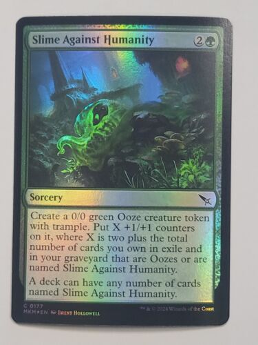 Magic: The Gathering Slime Against Humanity, FOIL NM English, MTG MKM Murders - Picture 1 of 2