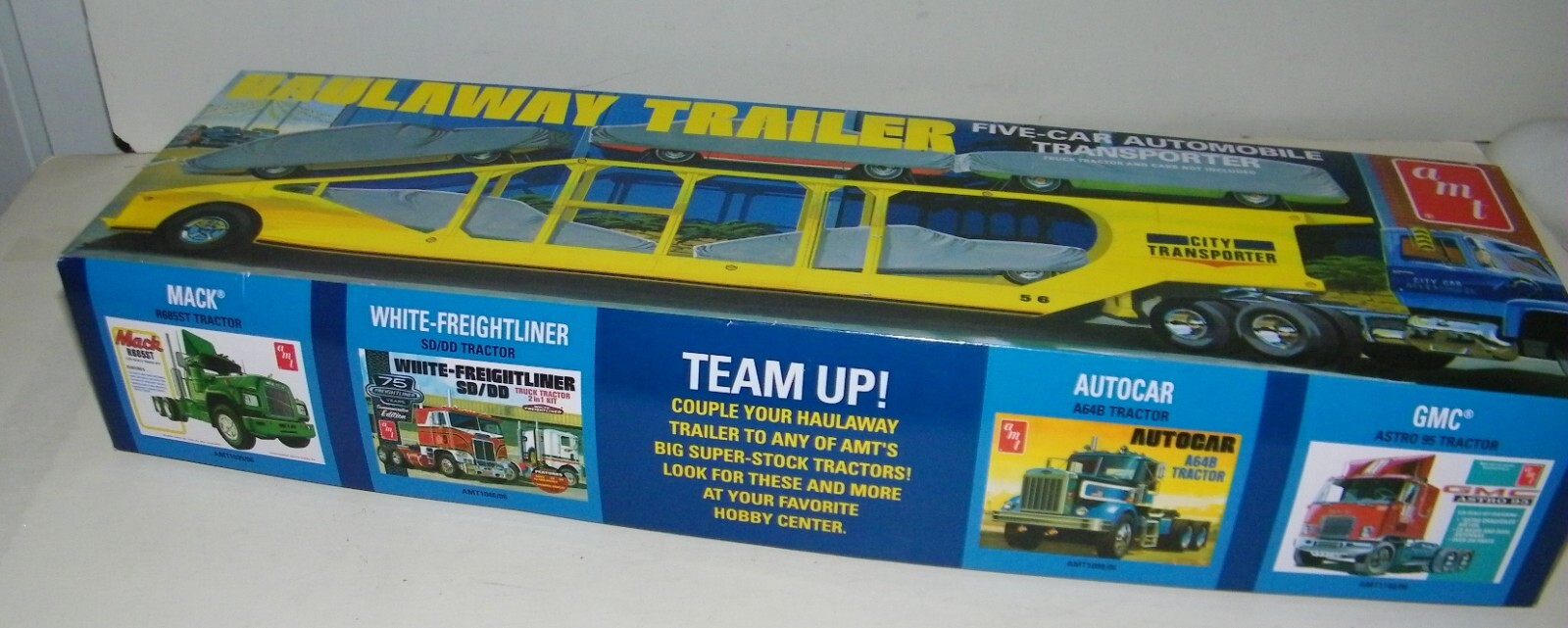 AMT HAULAWAY TRAILER FIVE CAR TRANSPORT MODEL KIT 1/25TH Sealed Parts