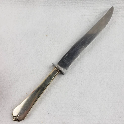 Wallace Lotus Sterling Silver Flatware Fresh Estate  1 Steak carving knife 10"