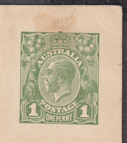 Australien KGV 1d grünes Ganzsachen Postkarte nach London - Bild 2 von 4