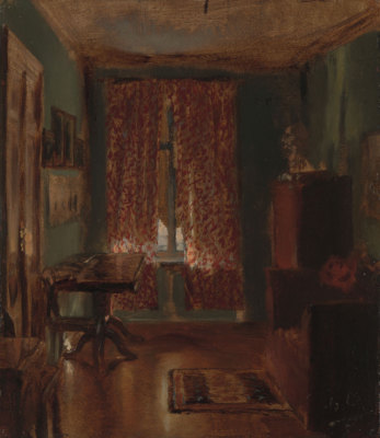 Adolph Menzel : ''Artist's Sitting Room in Ritterstrasse'' (1851) - Fine Art Print