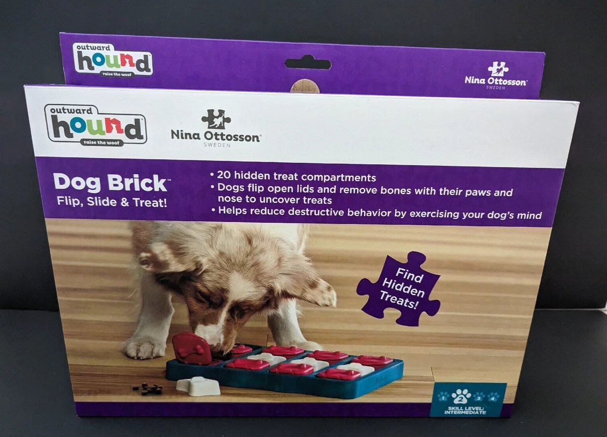 Outward Hound Nina Ottosson Dog Brick Interactive Treat Puzzle Dog