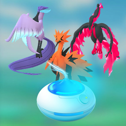 Caught SHINY GALARIAN MOLTRES from Incense 