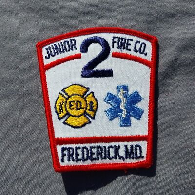 Junior Fire Co. 2 Frederick MD Maryland Rescue 3 3/8'' Patch