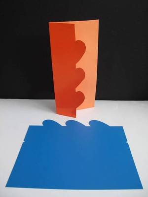 1 x robuste Kunststoff Slimline 3 Herz Karten Vorlage 97x210 mm (03) AM475