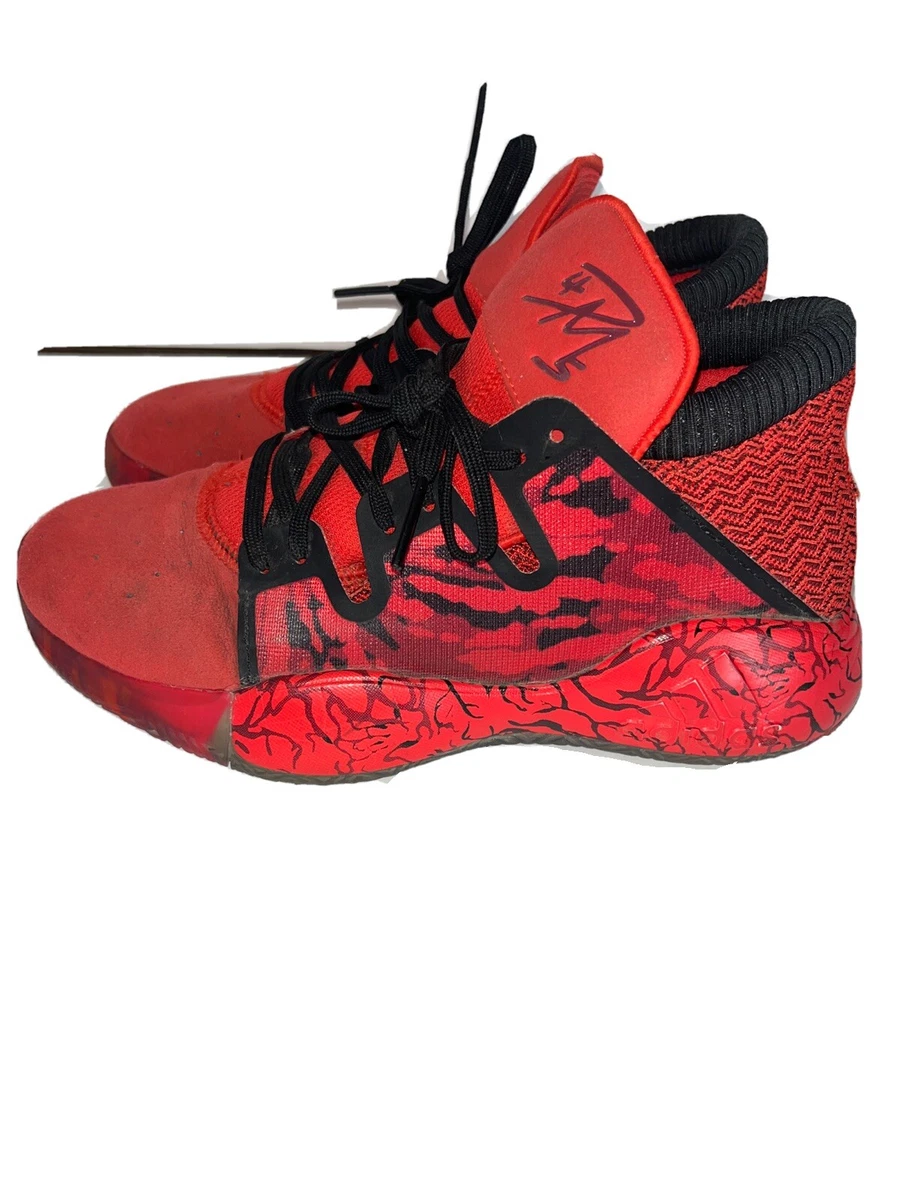 Adidas Pro Vision Mens Size 5.5 Red Basketball Fitness Casual