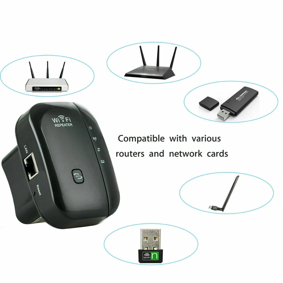 WiFi Extender Wifi Repeater Wifi Booster Wifi Amplifier covers 900 Ft USA SELLER - Image 2 of 4