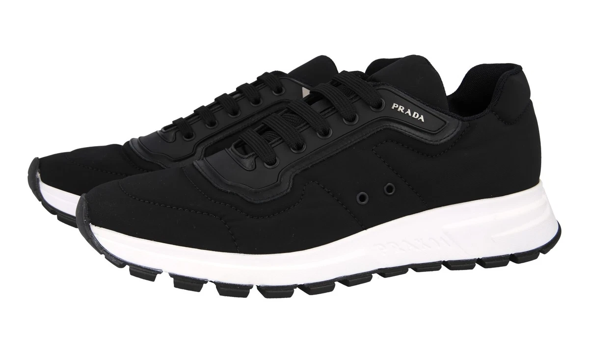 AUTH LUXURY PRADA PRAX 01 SNEAKERS SHOES 4E3382 BLACK NEW US 10 EU 43 43 5