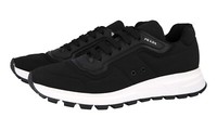 Prada Nylon Prax01 Sneaker - Schwarz Weiss - Neu - 9 43