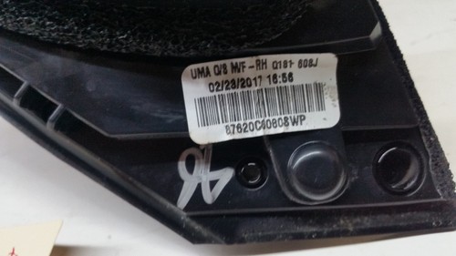 2016-2020 KIA SORENTO POWER DOOR MIRROR Passenger SIDE OEM PAINT CODE: SWP White - Picture 8 of 11