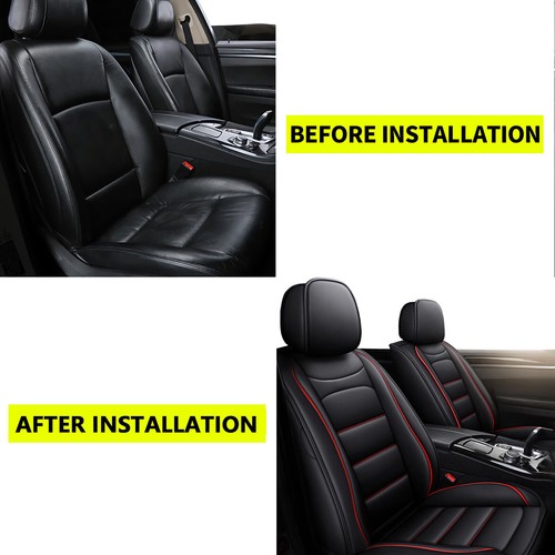 Car 2 Seat Front Covers Cushion Pad PU Leather Fit For Chevrolet Tahoe 2011-2024 - Picture 19 of 19