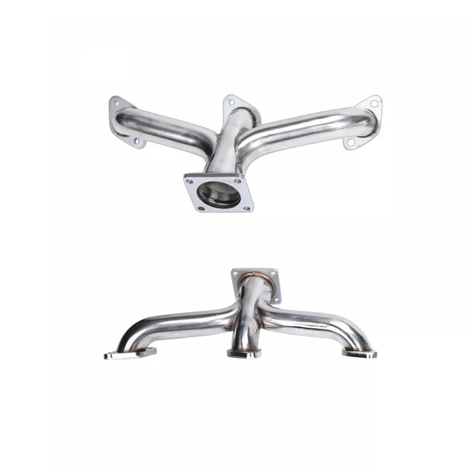 for 1932-1953 Ford Car Truck Flathead V8 Shorty Center Dump Manifold Headers Kit - Image 2 of 4