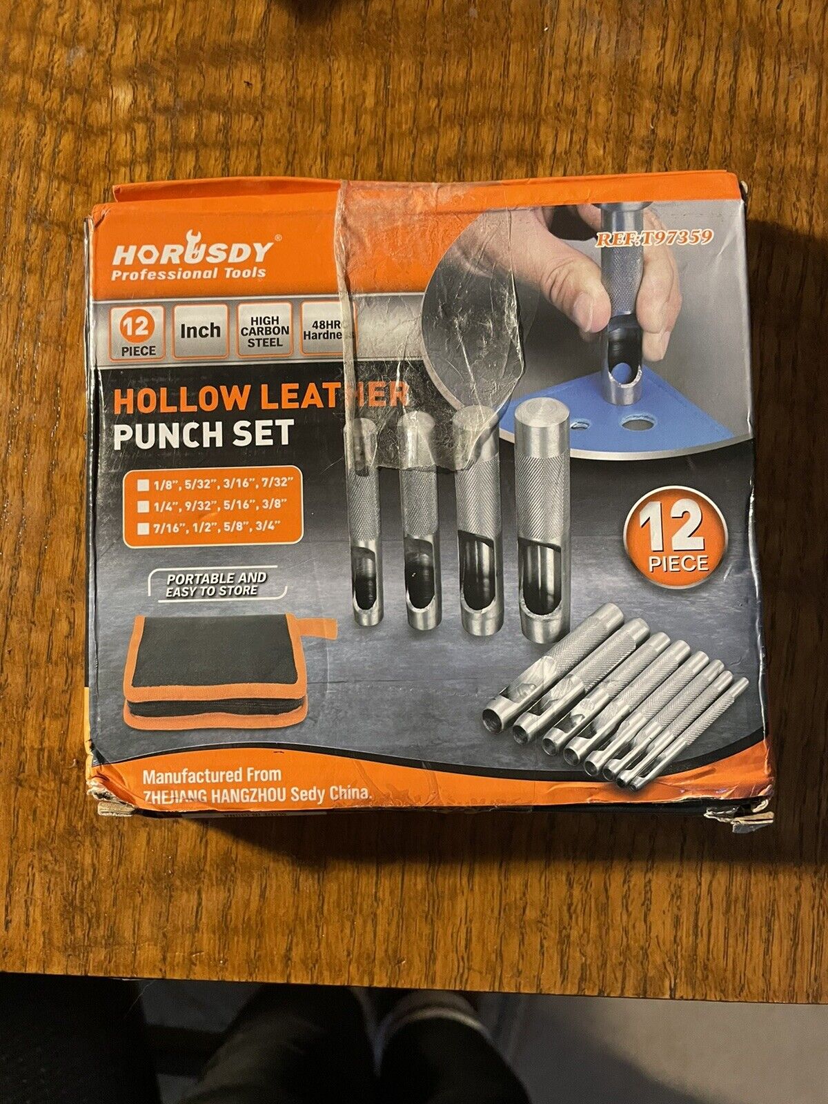 Pittsburgh 8 Piece Pin Punch Set New Carbon Steel 5/16 1/4 7/32 3/16 4" Long