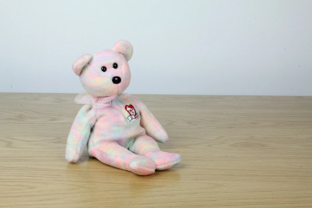 Rainbow bear best sale beanie baby