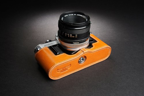 Genuine Real Leather Half Camera Case Bag Cover for Canon AE-1 AE-1P A-1 - Picture 27 of 52