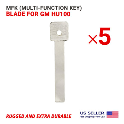 5X MFK (Multi-Function Key) Refill Key Blank Blade for GM HU100