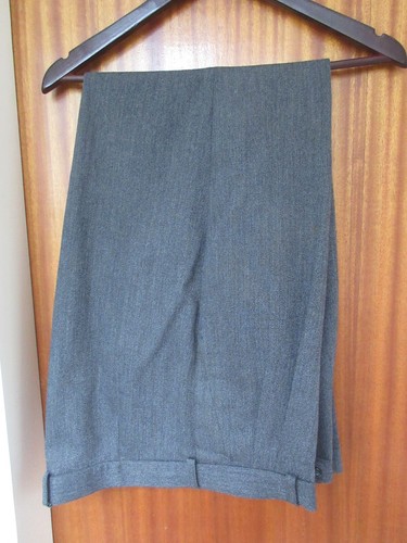Chaqueta de traje negro para hombre 44S y pantalones de carbón 34R - principios + cinturón y corbata - Imagen 7 de 11