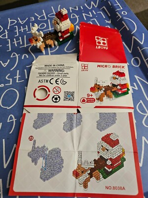 LBOYU Mini Backstein Bausteine Weihnachten Santa Rentier Schlitten Nr. 8038A