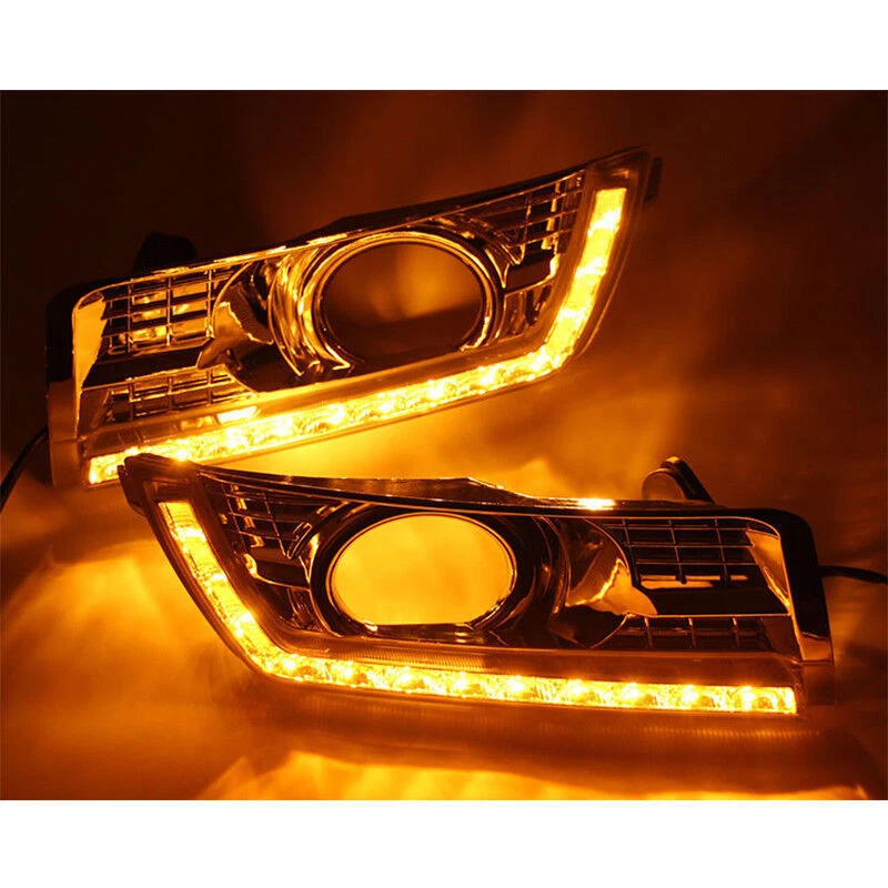 2x Luz de circulação diurna LED para Cadillac SRX SUV DRL neblina 2011-2015 com sinal - Imagem 2 de 4