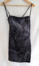 BNWT H&M Divided black/silver sleeveless short Party Dress Size 12 / 14 Label M