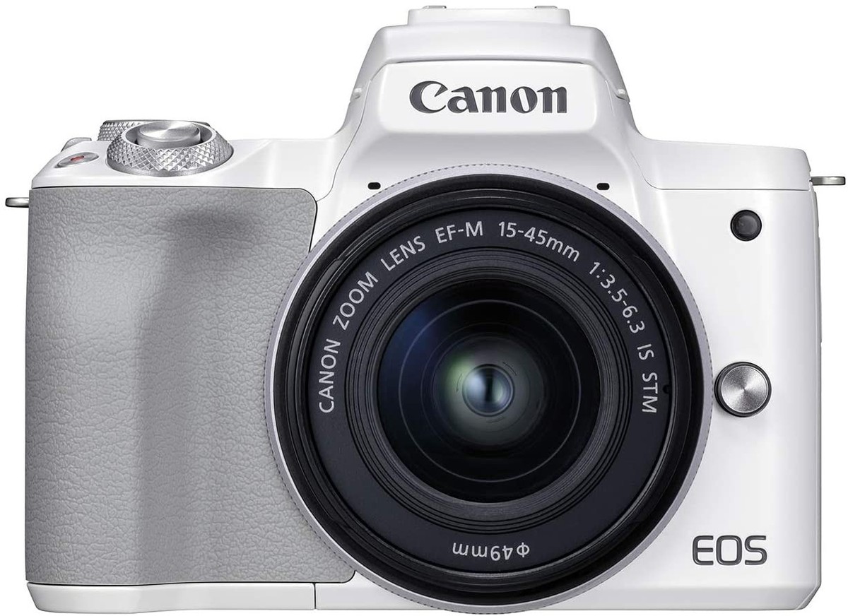 Canon EOS Mark M50ミラーレスカメラ ホワイト Canon EOS M50 Mark II 24.1MP Mirrorless Camera, 15-45mm Lens