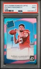 PSA 9 2017 Panini Donruss Optic Patrick Mahomes II Pink Prizm Rookie rC #177