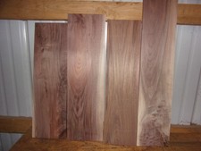 4 PC BLACK WALNUT LUMBER WOOD KILN DRIED BOARDS LOT B10B 1/2" THICK FLAT