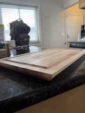 Handmade Maple Cherry Wood Cutting Board Solid Hardwood Made in USA