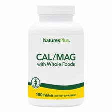 NaturesPlus Source of Life Cal/Mag Mineral Supplement- 500 mg Calcium 250 mg ...