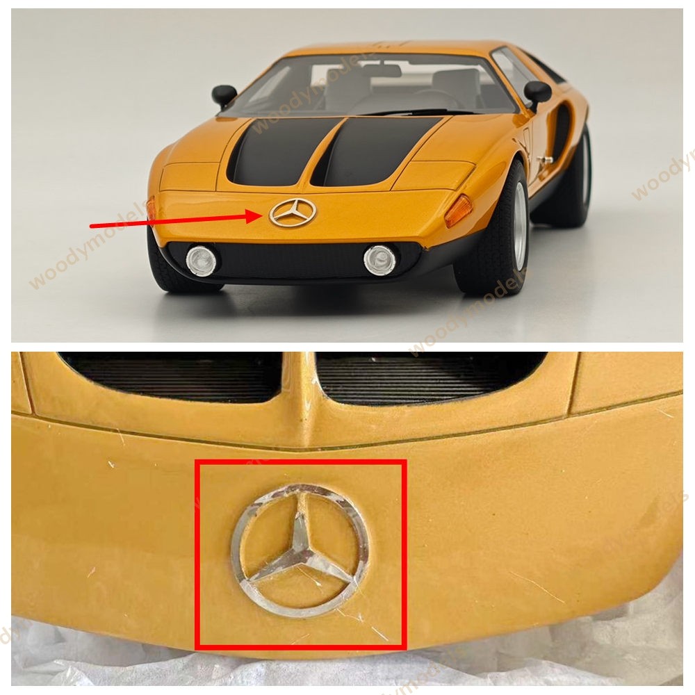 BOS 1:18 Mercedes-Benz C111-2 1970 Orange BOS168 Resin Model Car