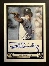 2005 Upper Deck Origins Signatures Ron Guidry Auto #RG1 MLB NY Yankees New York