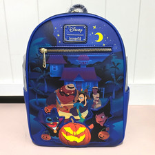 Loungefly Disney Lilo Stitch Halloween Glow in the Dark Mini Backpack Blue