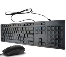 Lot OF 5 -Dell KB216-BK-US Wired Keyboard Dell Wired Mouse Black