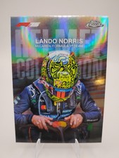 2025 Topps Chrome Lando Norris McLaren F1 Helmet Collection Refractor HC-4 Card
