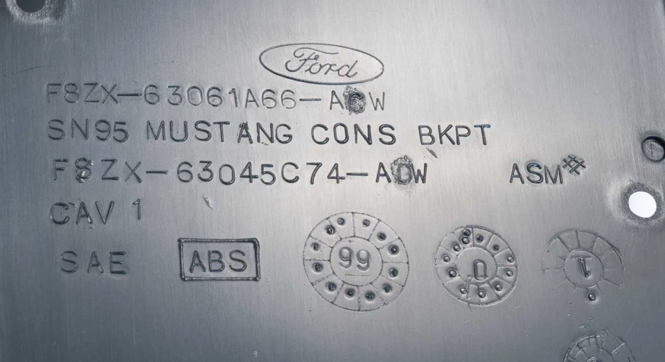 Ford Mustang 1998-2000 reposabrazos central consola panel de ajuste interior con pestillo Foto 4 de 4