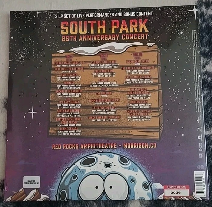 South Park 25th Anniversary Concert 3LP Blue Vinyl RSD Record Store Day 2024 #38 Foto 2 de 2