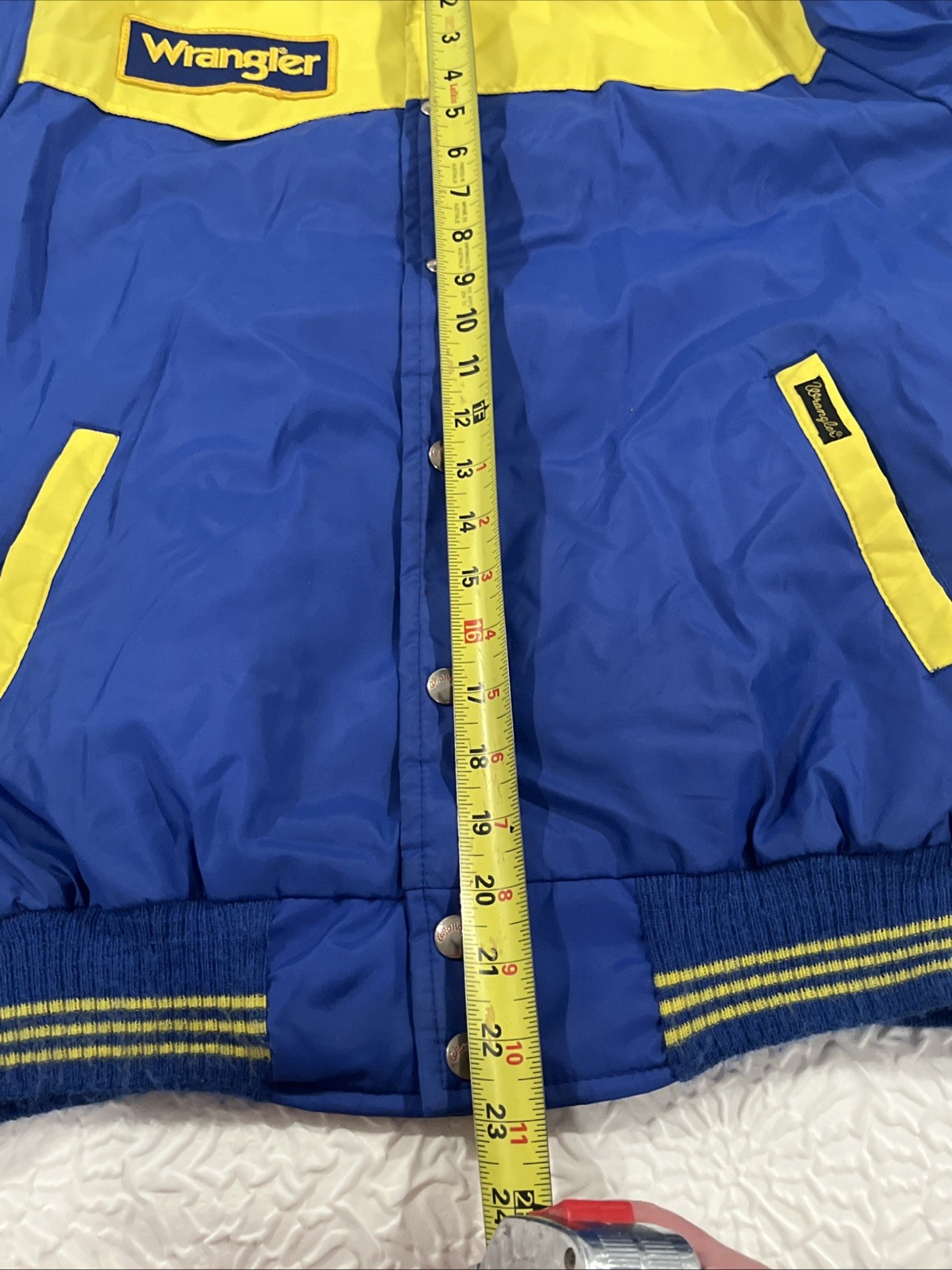 VTG Wrangler Nylon Snap Button Jacket Dale Earnhardt Embroidered Double Sided