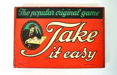 Rare Vintage 1940's TAKE IT EASY Game German Game In English