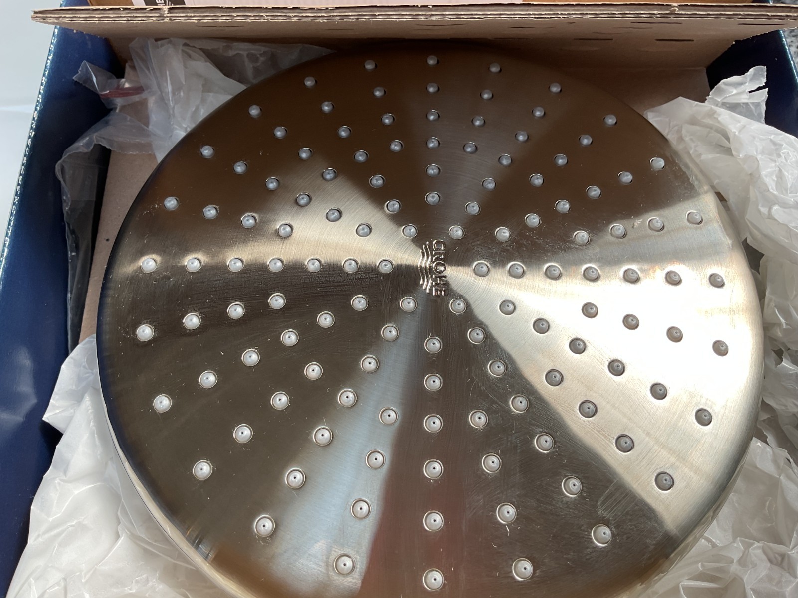 GROHE- TEMPESTA 210 ROUND SHOWER HEAD- BRUSHED NICKEL 26409EN0
