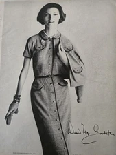 1956 Womens Stroock Wool Dress At David W. Goodstein Vintage Fashion Ad 