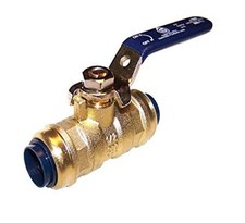 American Valve 1" Push-fit Lead Free Ball Valve