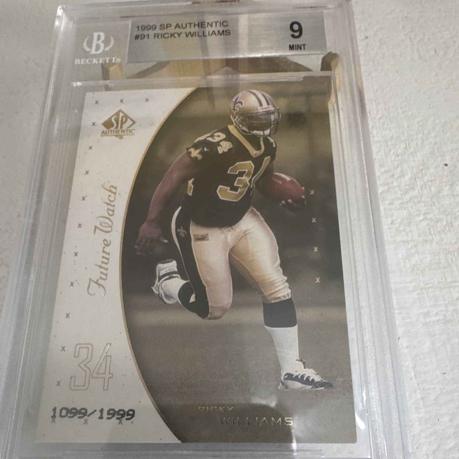 1999 SP Authentic - Future Watch Ricky Williams #91 /1999 (RC)