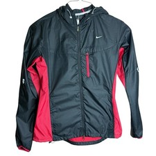 Nike Hoodie Long Sleeve Full Zip Pocket Running Activewear Jacket Women  s Med