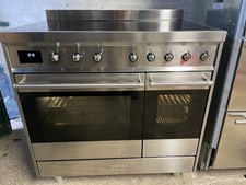 Smeg C92IPX9 90cm 5 Burner induction Electric Range Cooker Stainless Steel. Used