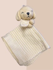 Carters Knit Lovey Security Blanket Puppy Dog Smiling Hugging Knot Nursery 2022