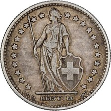 [#1166752] Switzerland, 2 Francs, 1903, Bern, Silver, VF, KM:21